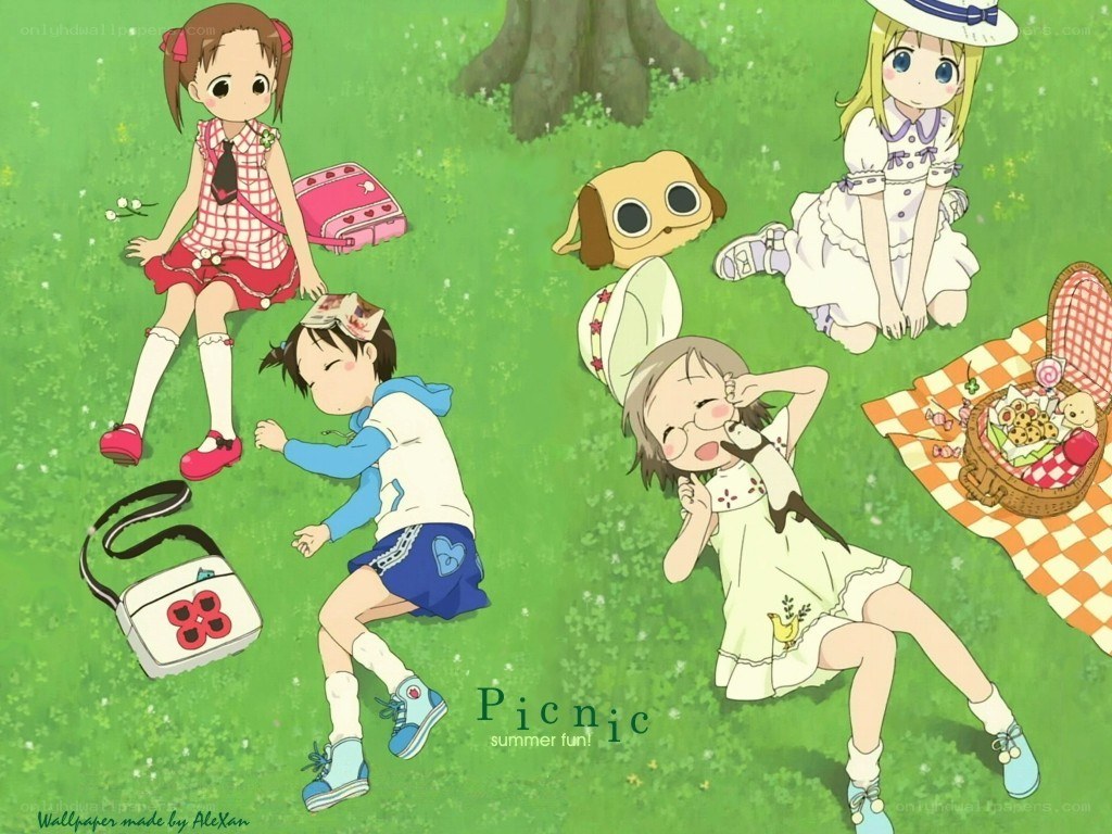 Children having a picnic
