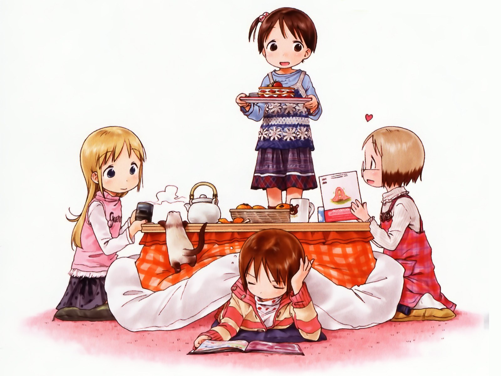 Children having a tea party