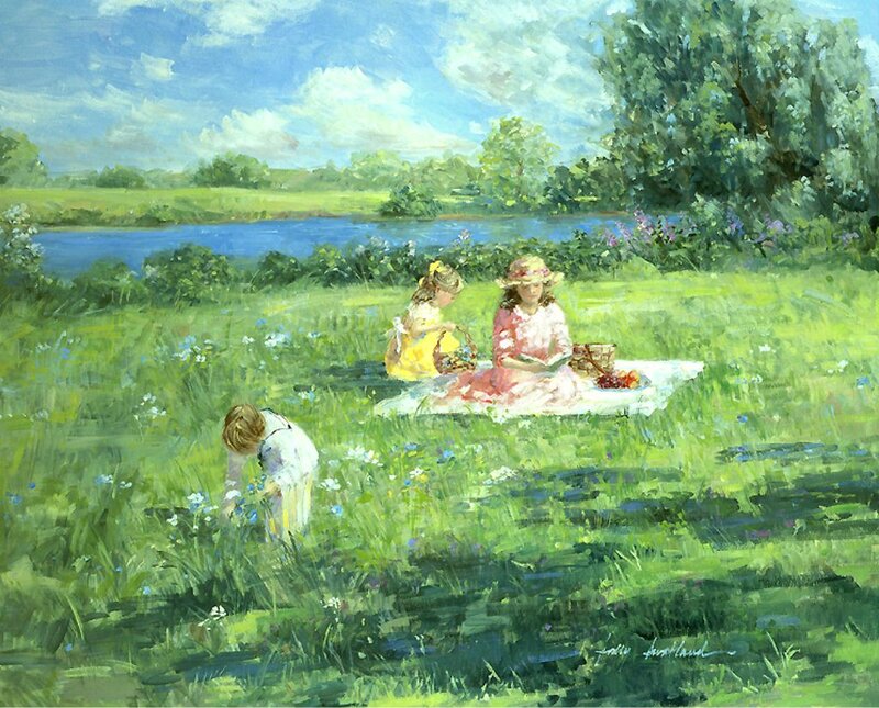 Children Having Picnic