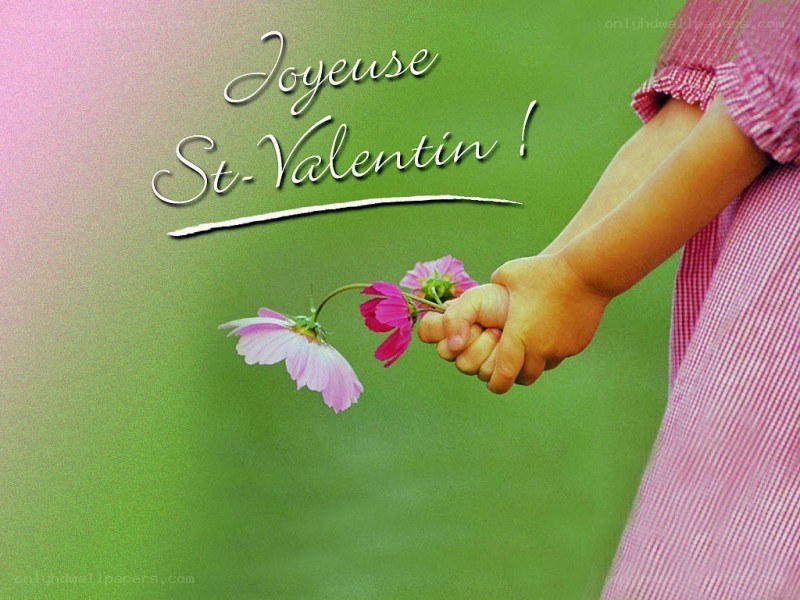 Children holding flowers