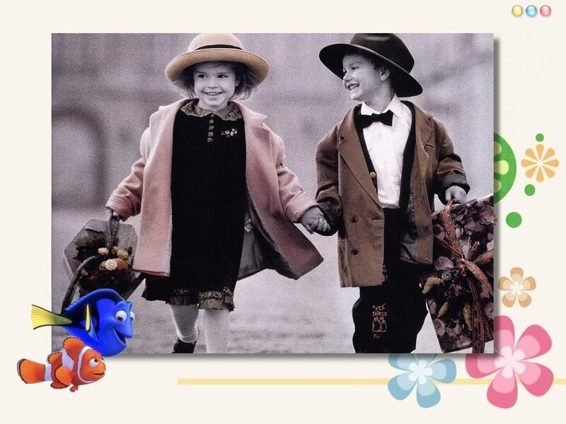 children holding hands with fish