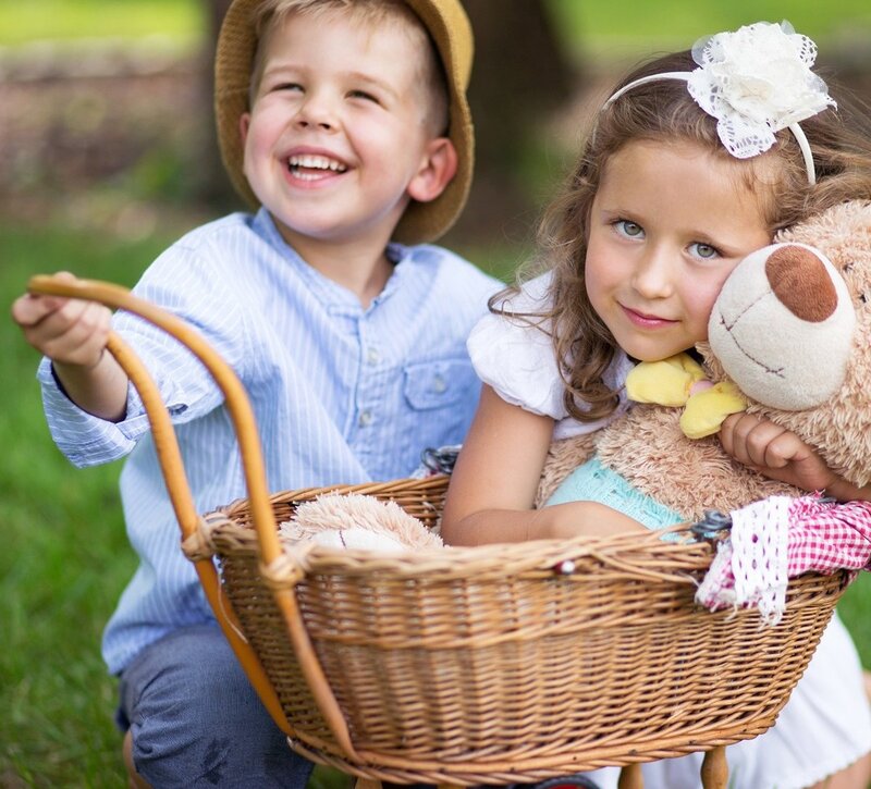 Children in a Basket