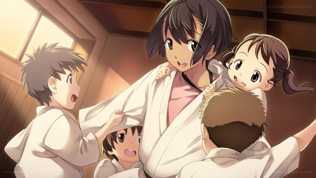 children in a bathhouse