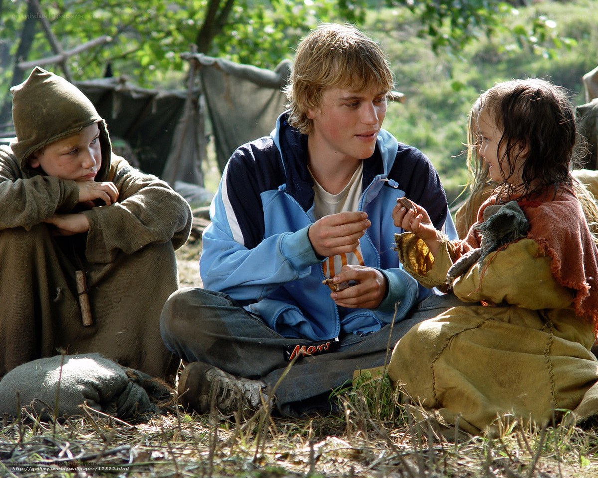 Children in a camp scene