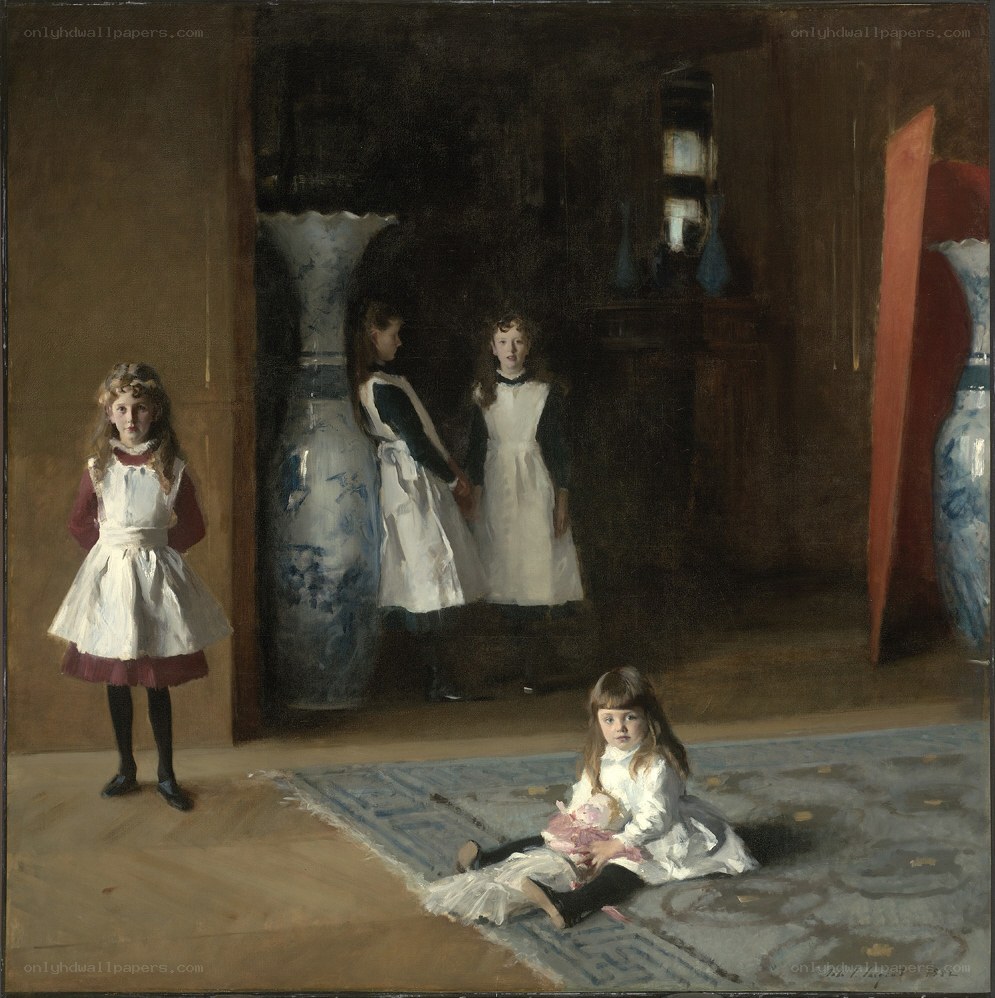 Children in a dimly lit room