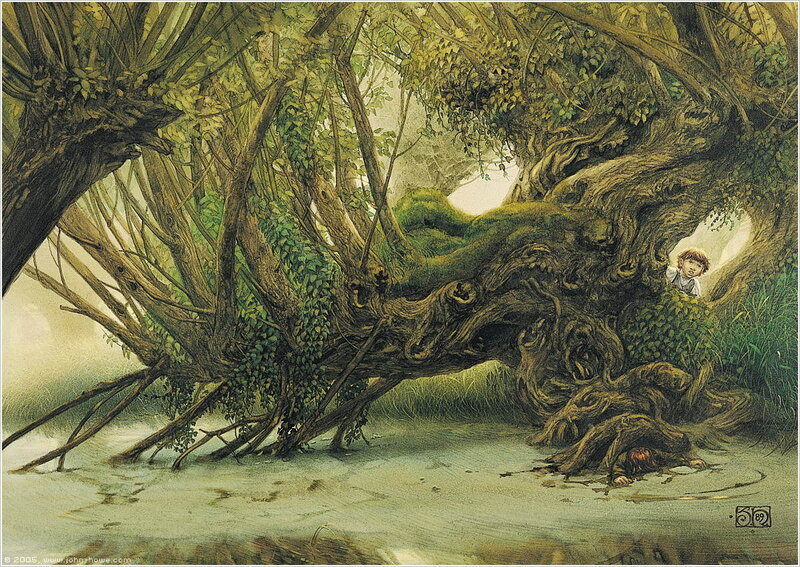 Children in a forest clearing