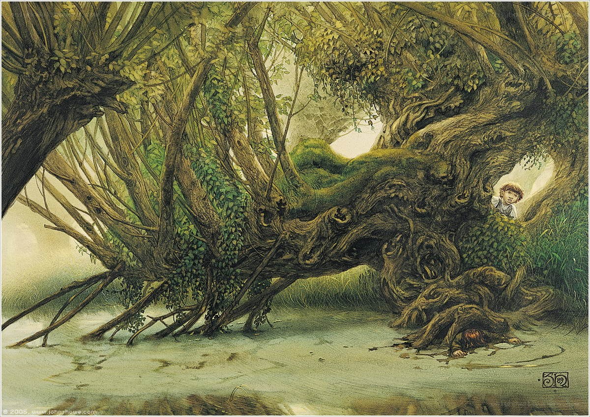 Children in a forest clearing