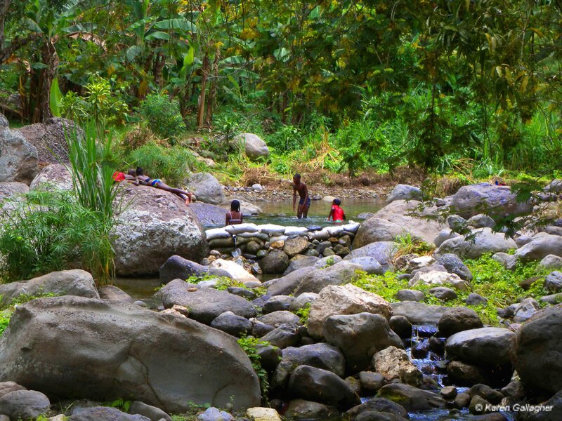 Children in a River