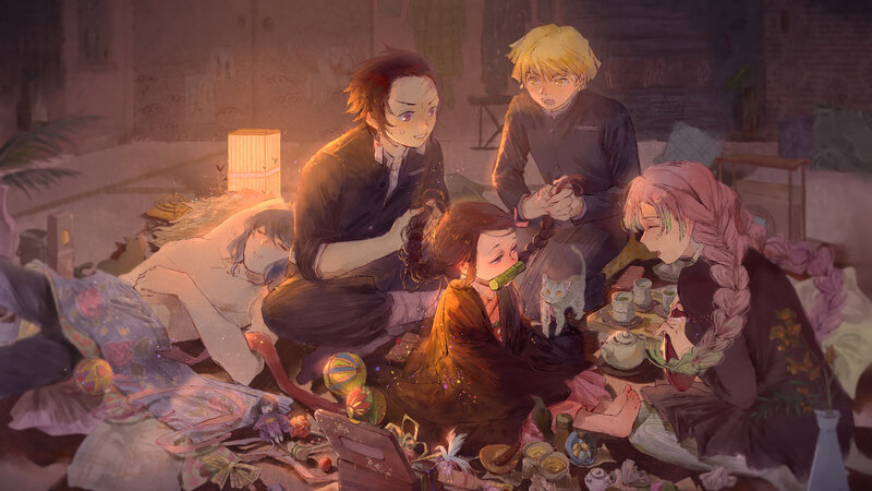 Children in a Room — Brown