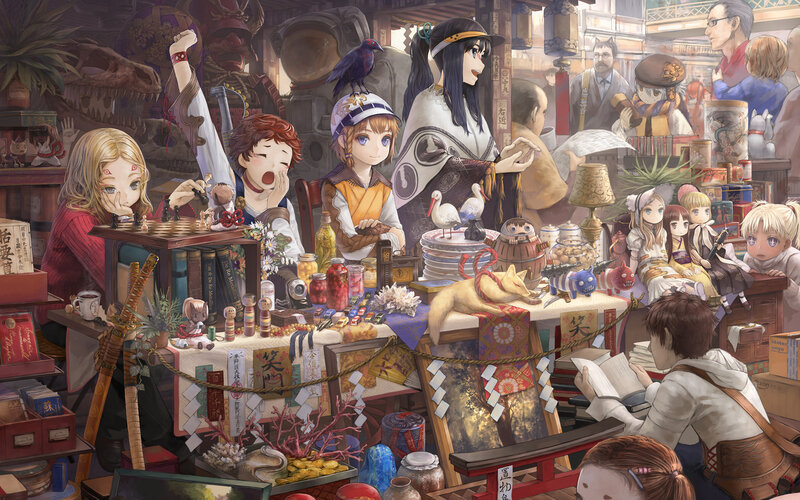 Children in a Shop