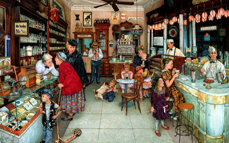 Children in a Soda Shop