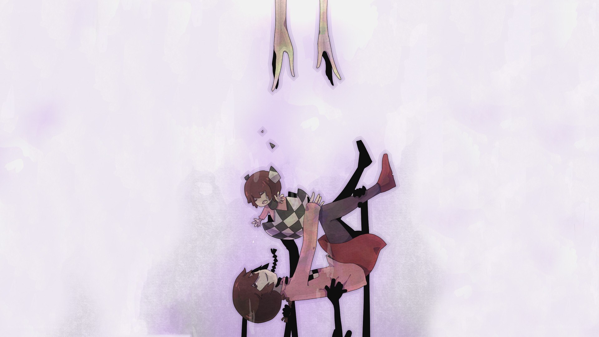 Children in a surreal scene