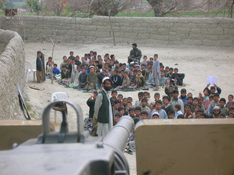Children in a village classroom