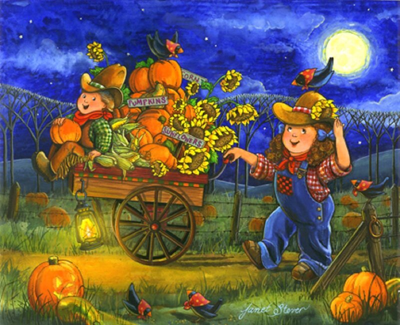 Children in a Wagon