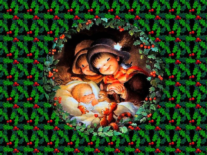 Children in a Wreath