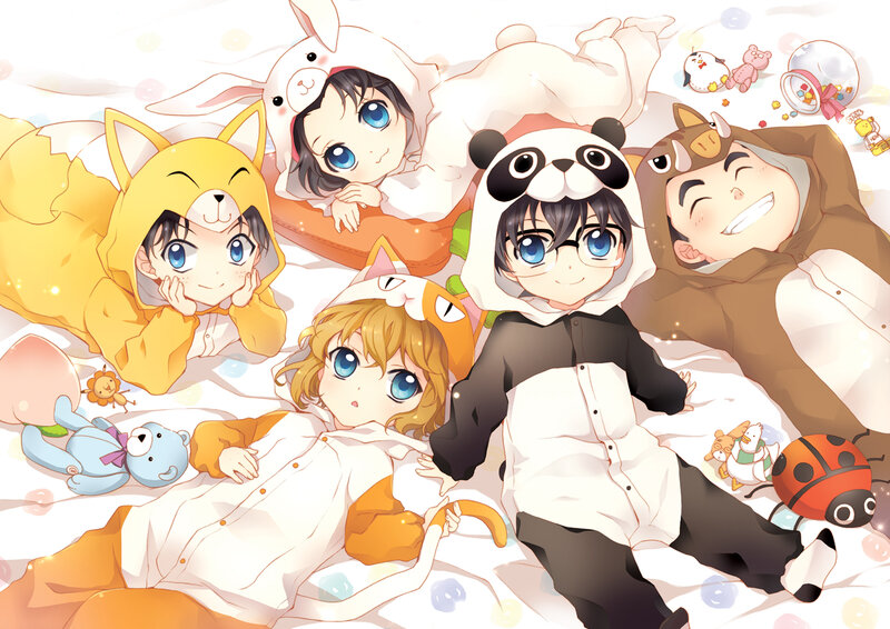 Children in Animal Costumes — White