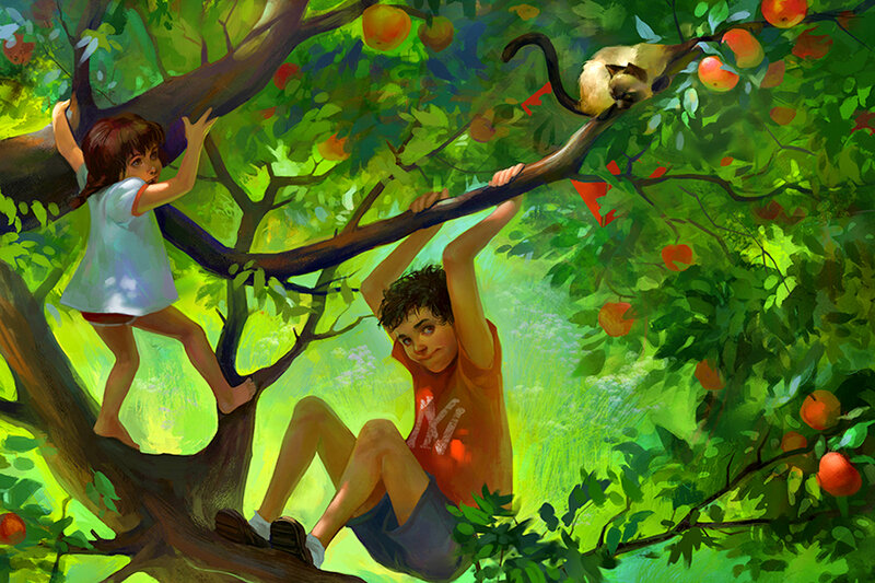 Children in Apple Tree