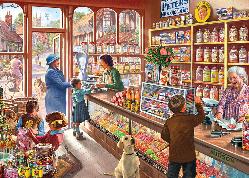 Children in Candy Shop — Brown