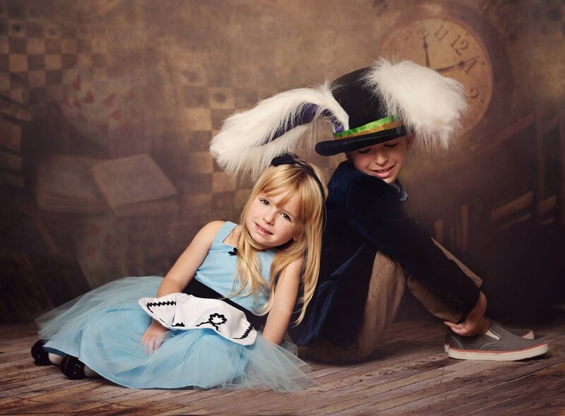 Children in Costumes — Blue, Whimsical