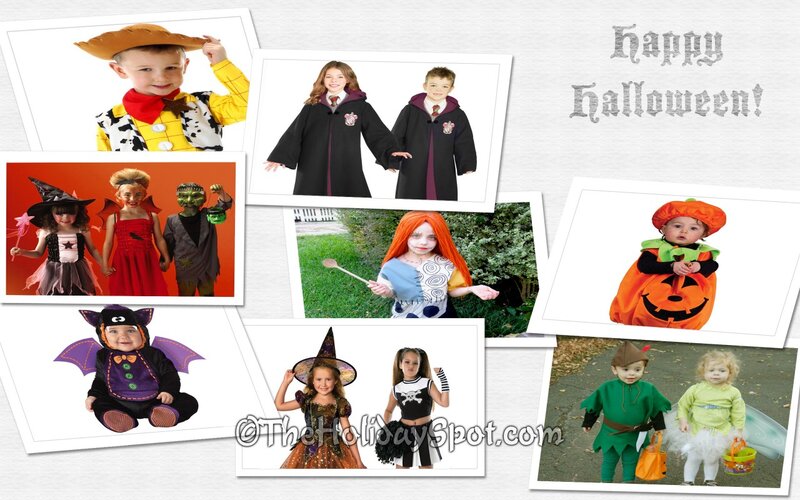 Children in Costumes — White, Festive