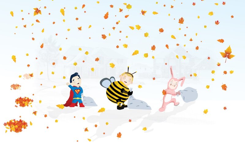Children in Costumes — White
