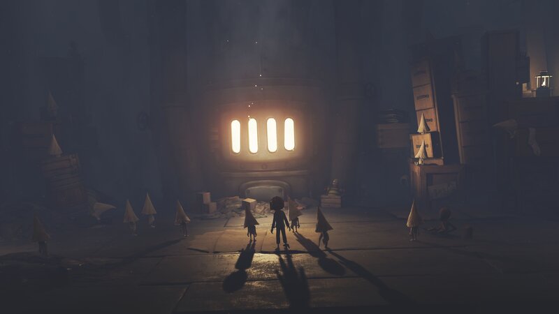 Children in Dark Room