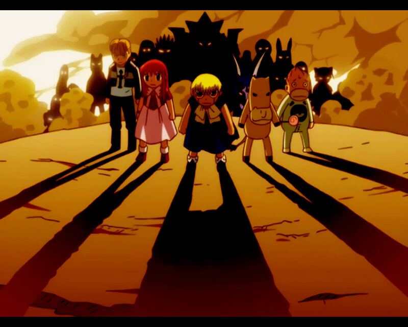 Children in Desert