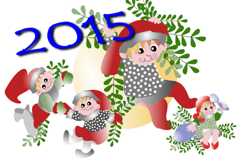 Children in Elf Costumes