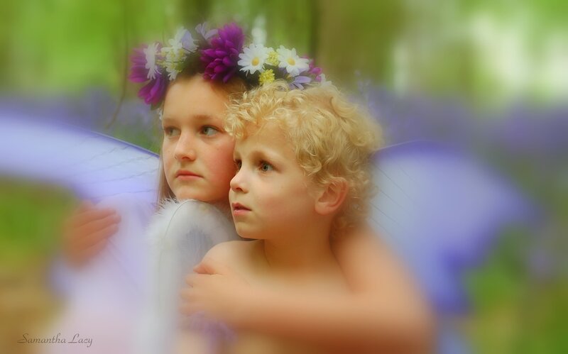 children in fairy costumes