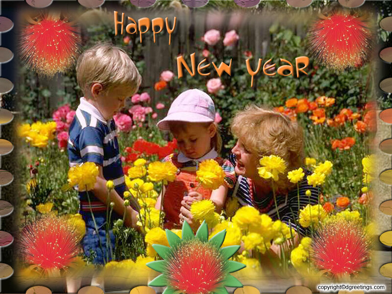 Children in Flower Garden
