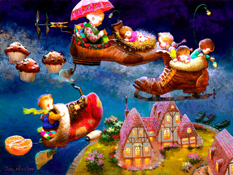 Children in Flying Shoes