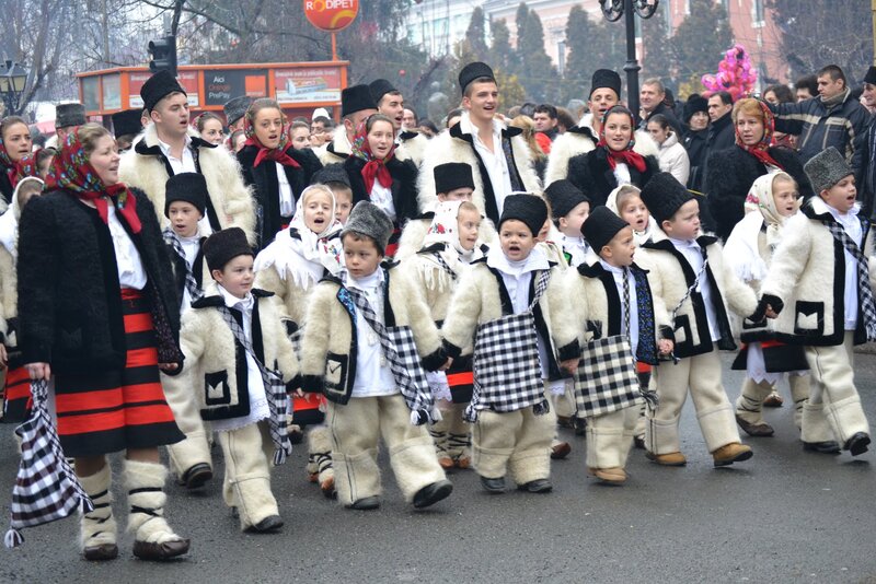 Children in Folk Costumes — White