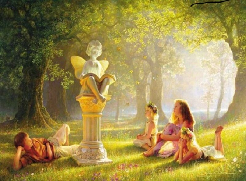Children in Forest