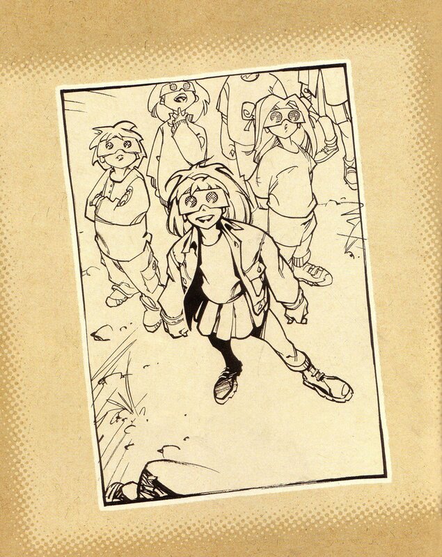 children in goggles illustration