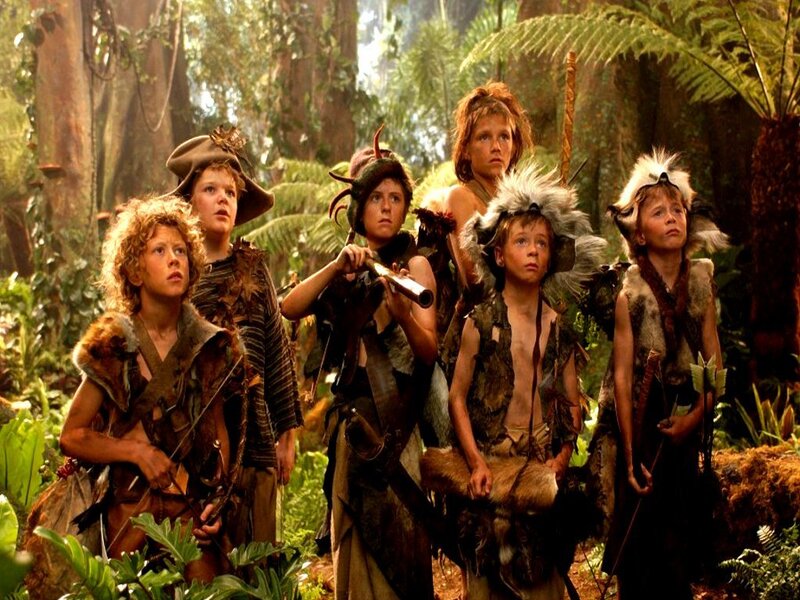 children in jungle attire