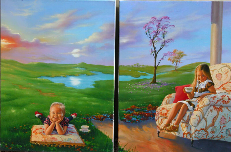 Children in Landscape