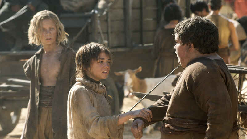 children in medieval setting