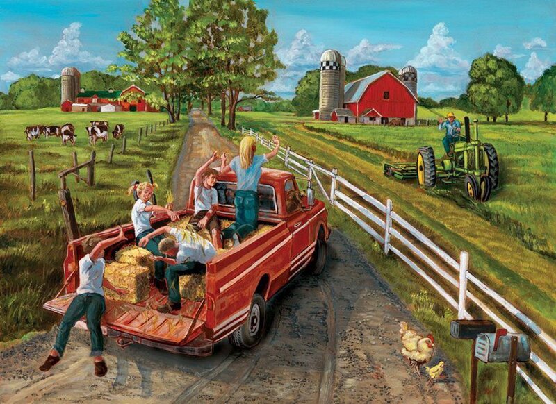 Children in Pickup Truck