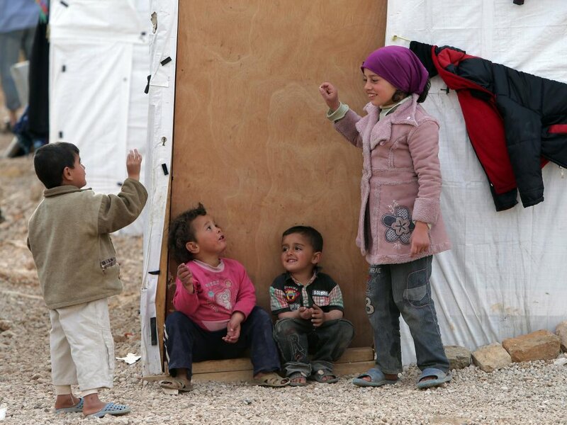 Children in Refugee Camp