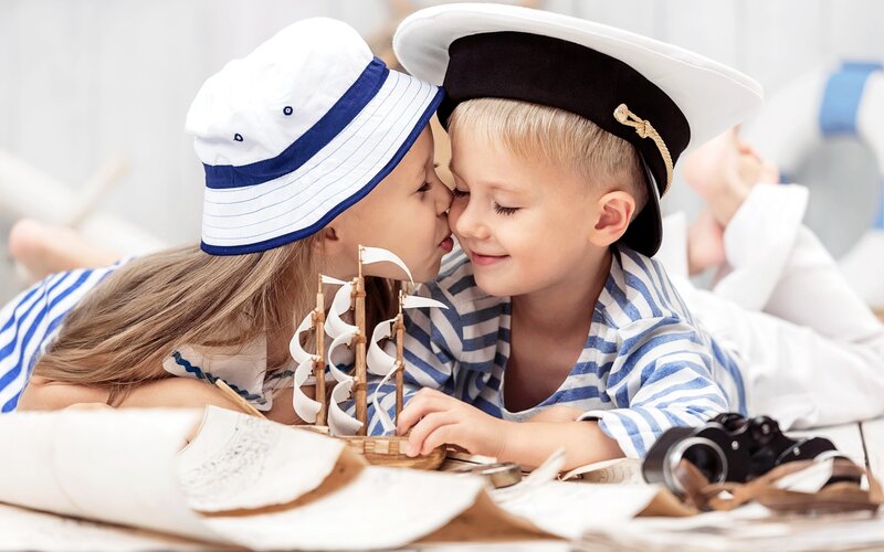 Children in Sailor Outfits