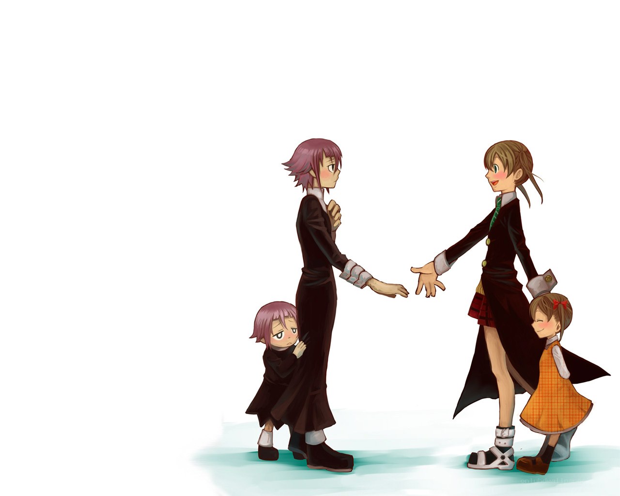 children in school uniforms