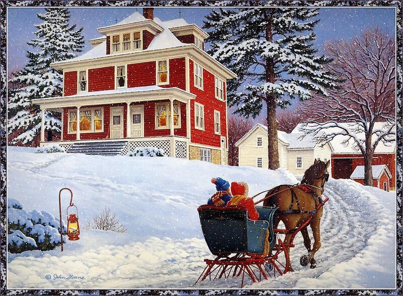Children in Sleigh
