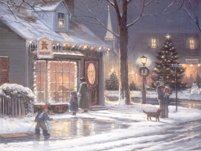 Children in Snow — White