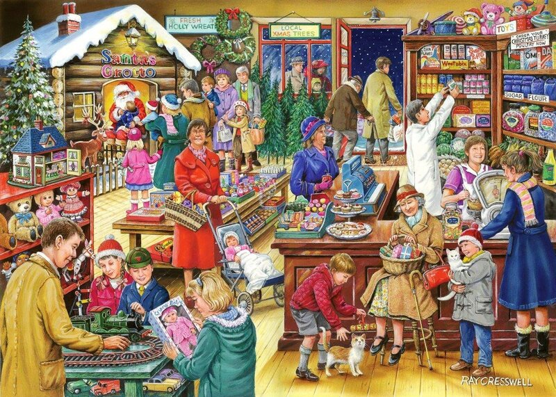 Children in Toy Shop — Red