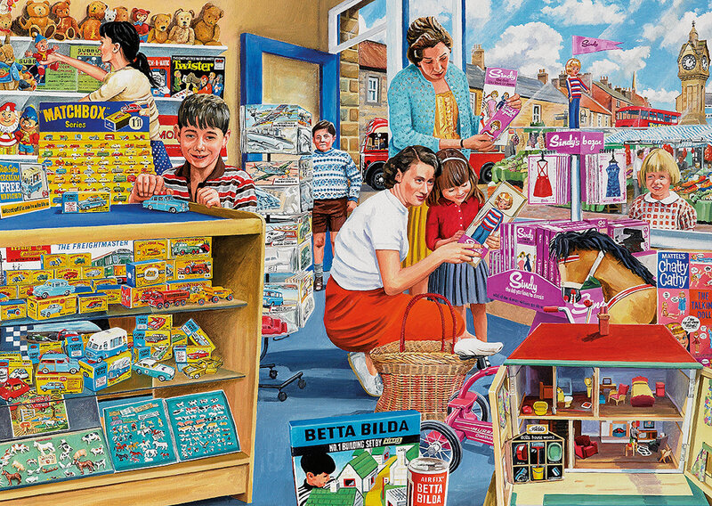 Children in Toy Store — Blue