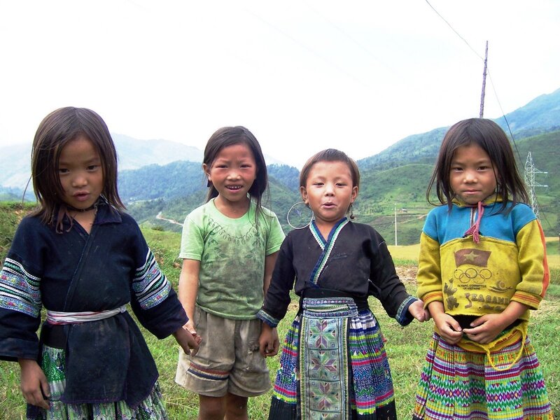 Children in traditional clothing