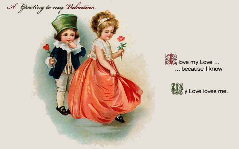 Children in Vintage Clothing — Red, Sentimental