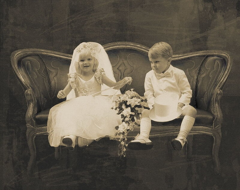 Children in wedding attire