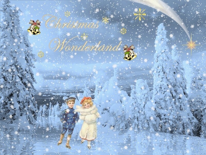 Children in Winter Clothes — Blue