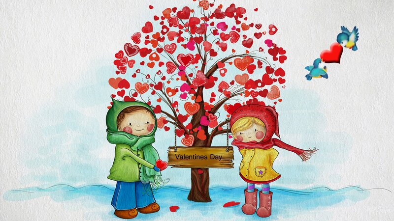 Children in Winter Clothes — Red